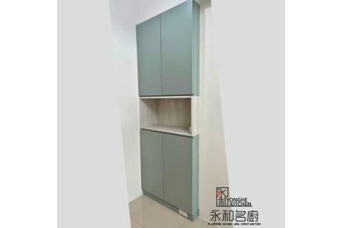 玄關櫃 (JM333鄉村白橡+A6346BS淺粉綠)